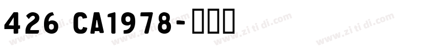 426 CA1978字体转换